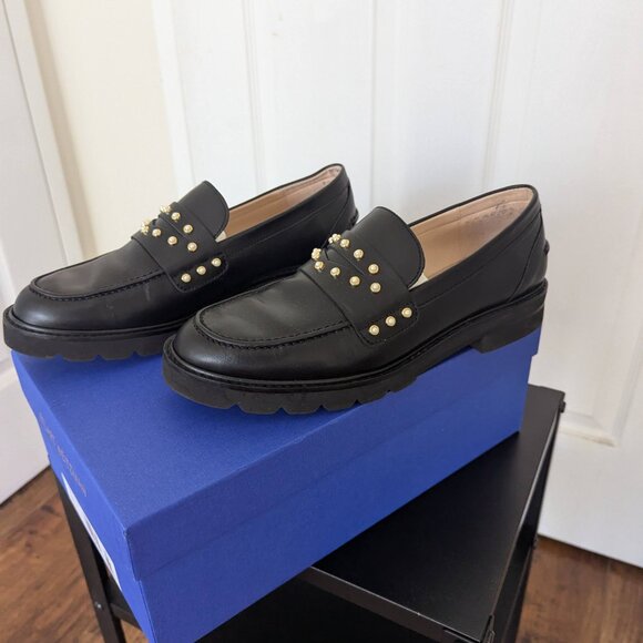 Stuart Weitzman loafers size 8.5 in black - Picture 5 of 13